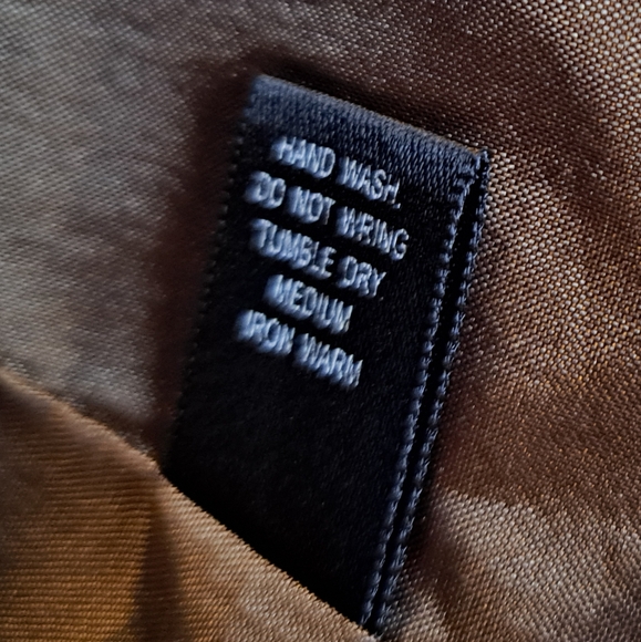 Twenty-One Elegant Tan Double-Breasted Jacket Dress. - Picture 8 of 9